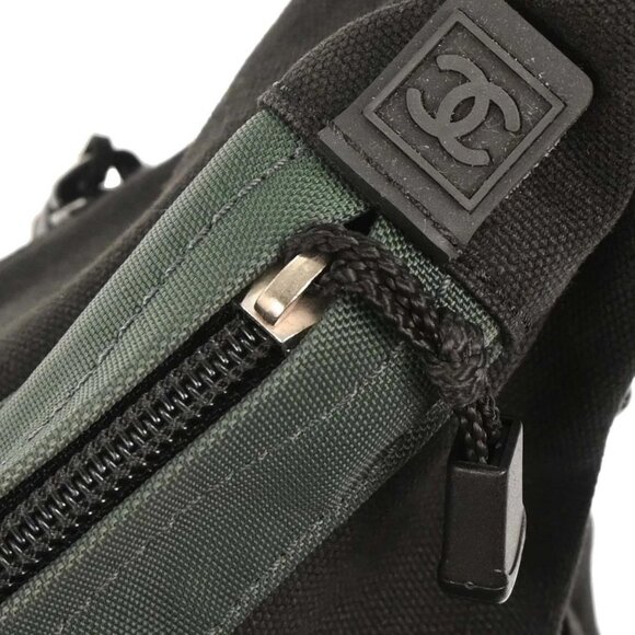 Chanel Black Nylon Sport Line Shoulder Bag - Picture 4 of 10